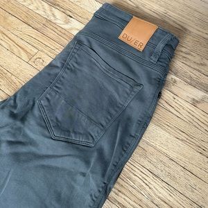 DUER No Sweat Pant Jogger Men 30x31 grey N2X Slim Performance Stretch Casual